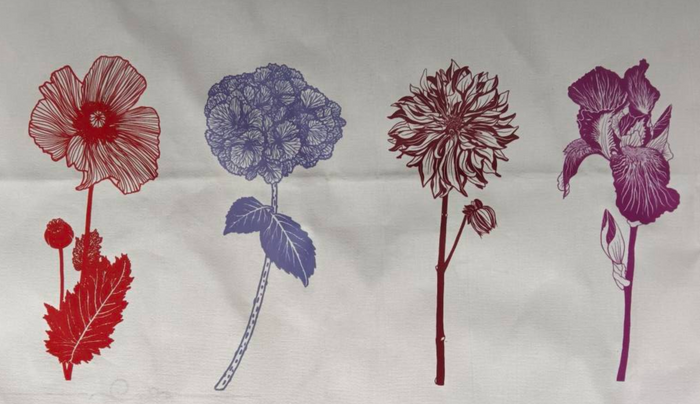 Flower Tea Towel Set (4-Pack)