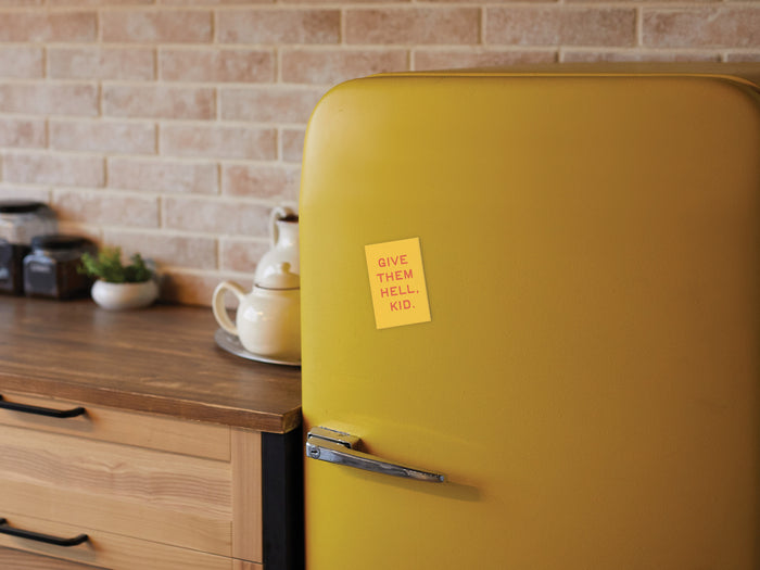 Give Them Hell Kid Refrigerator Magnet - Onderkast Studio