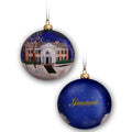 Graceland at Christmas Blue Round Ornament