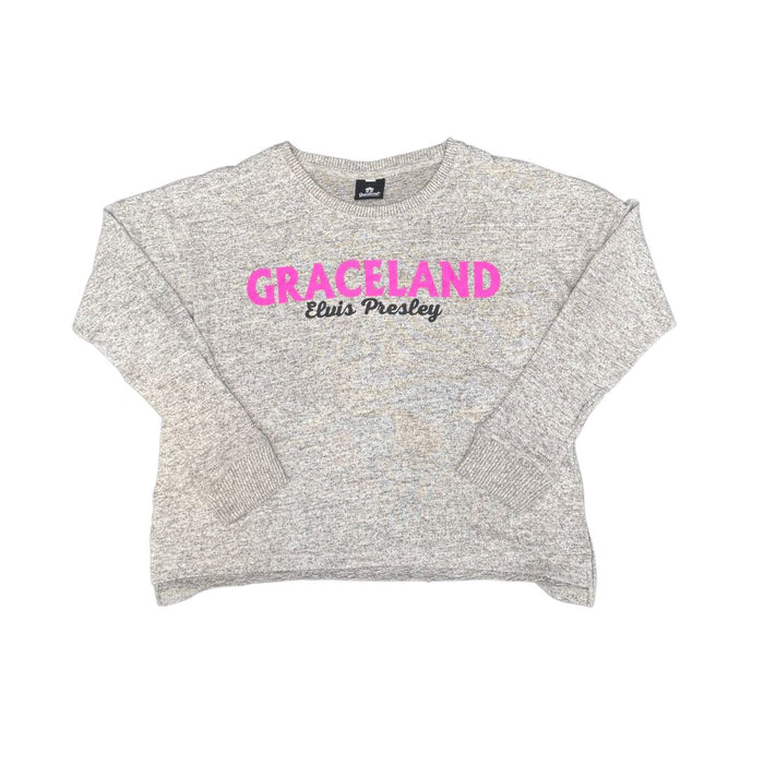 Graceland Elvis Presley Women's Soft Knit Long Sleeve Crew