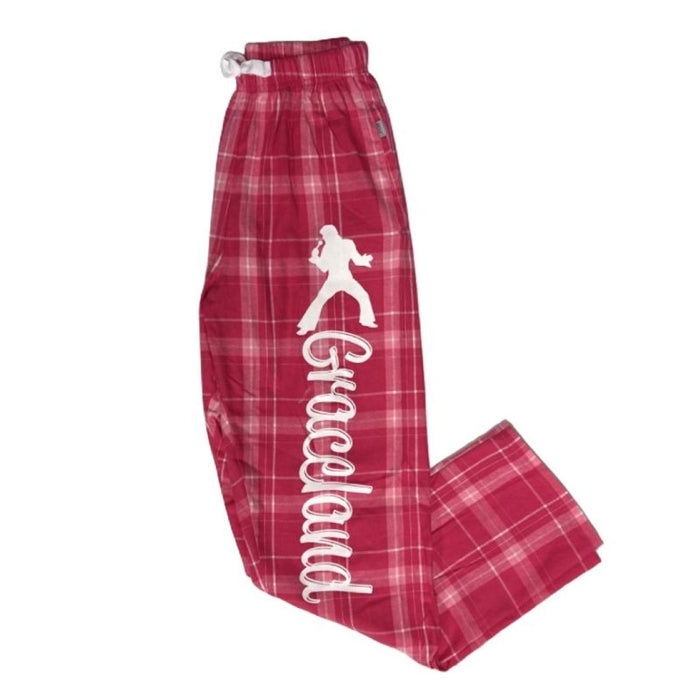 Graceland Elvis Silhouette Plaid Pants
