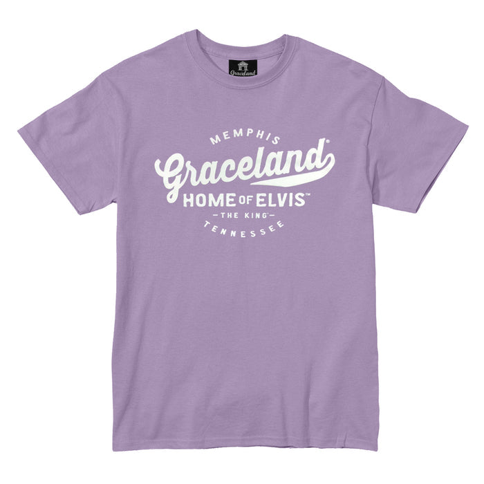 Graceland Elvis The King Memphis T-Shirt Lilac