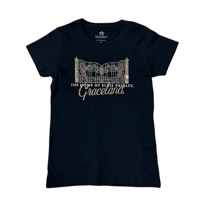 Graceland Gates Glitter Embellished Women's T-Shirt