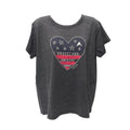 Graceland Home of Elvis Heart Flag Women's T-Shirt