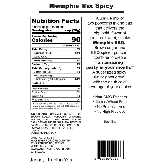 Graceland Memphis Spicy Mix Popcorn