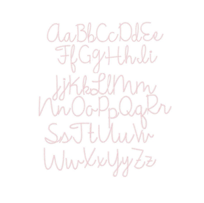 Gracie Chain Stitch Embroidery Font Package