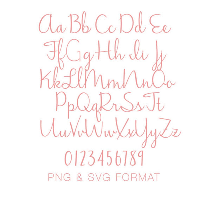 Gracie May PDF PNG SVG & EPS Monogram Font