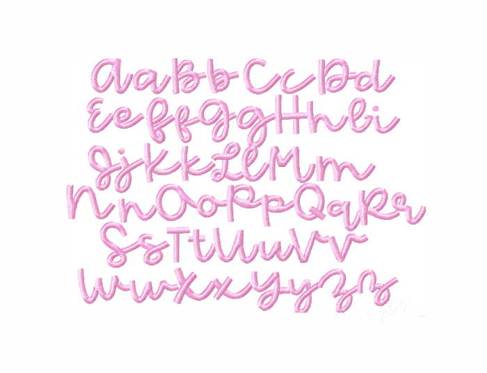 Hannah Satin Embroidery Font