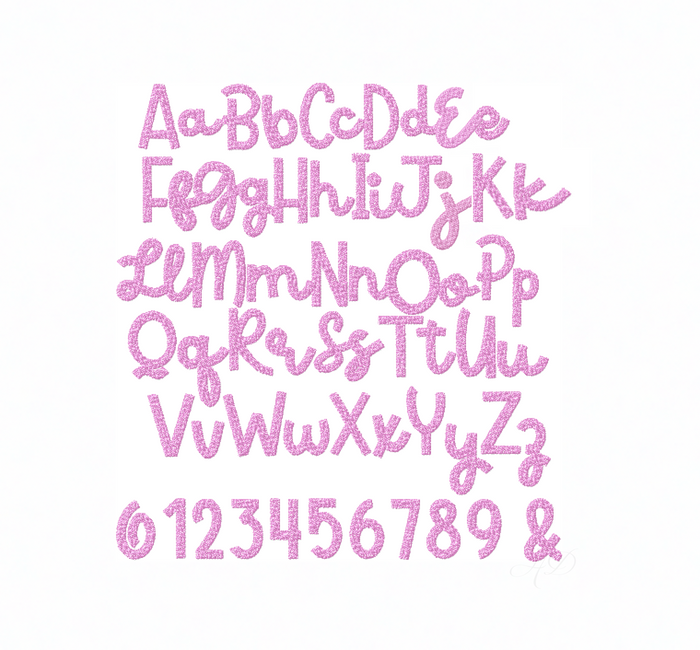 Hannah Script Fill Embroidery Font 4x4