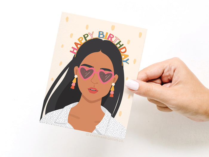 Happy Birthday Headband - Tan