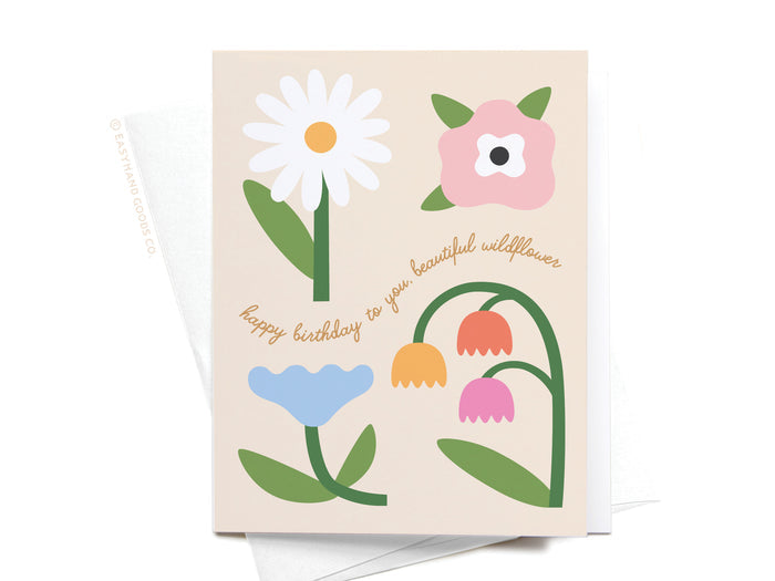 Happy Birthday to You Beautiful Wildflower Greeting Card - Onderkast Studio