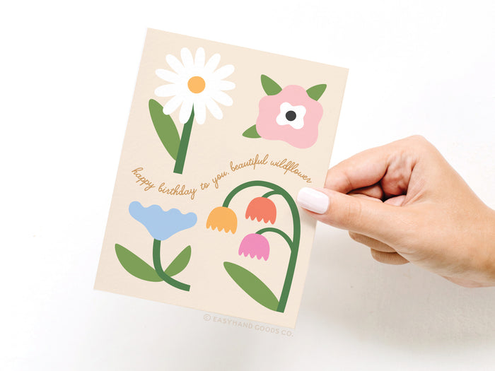 Happy Birthday to You Beautiful Wildflower Greeting Card - Onderkast Studio