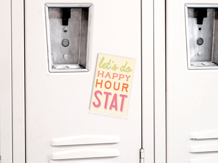 Happy Hour Stat Refrigerator Magnet