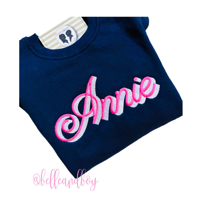 Harper Shadow 4X4 Embroidery Font for Monogramming