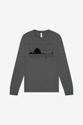 Haystack Humpback Asphalt Long Sleeve Unisex Men's T-shirt