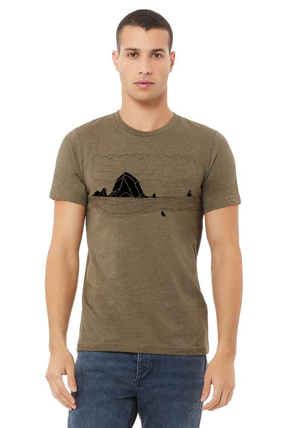 Haystack Humpback *Limited Edition* Unisex H Olive Tee Shirt Men's T-shirt