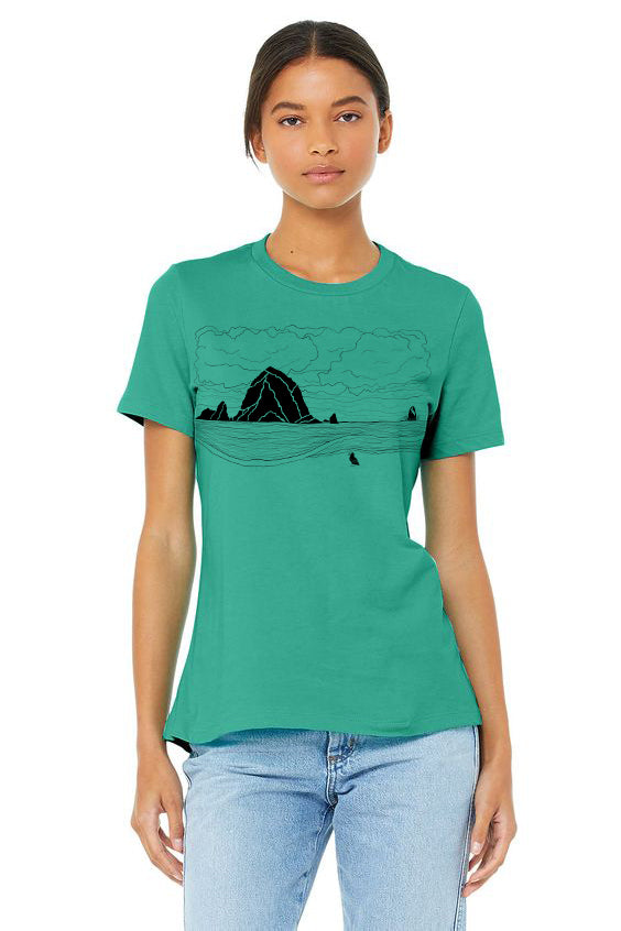 Haystack Humpback Teal Women's Tee Shirt