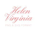 Helen Virginia Monogram PDF PNG SVG & EPS Monogram Font