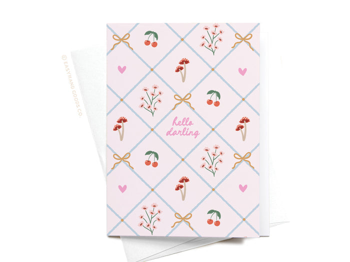 Hello Darling Coquette Folded Greeting Note Set