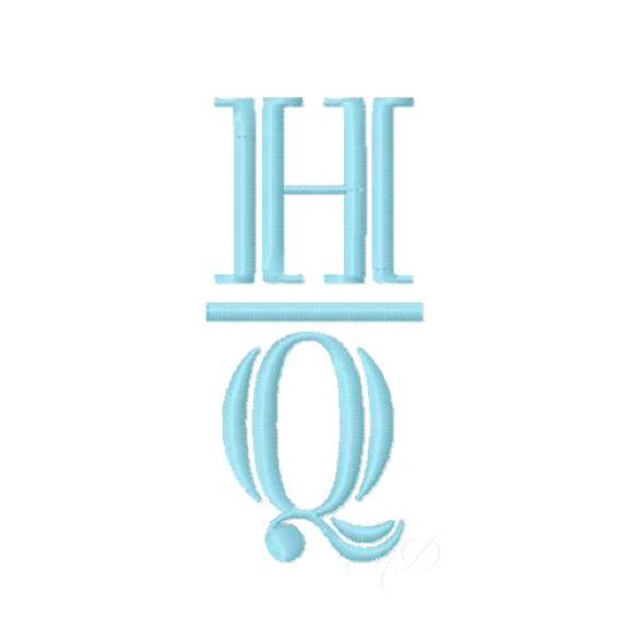 Henry Satin Embroidery Font for unique monograms