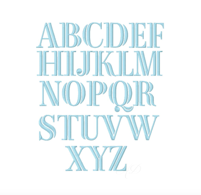 Henry Satin Embroidery Font