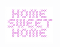 Home Sweet Home Embroidery Font for crafting and monogramming