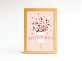 Hooray Confetti Popper Folded Greeting Note Set