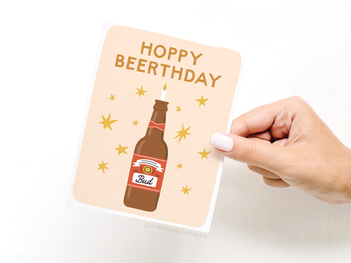 Hoppy Beerthday Bud Greeting Card
