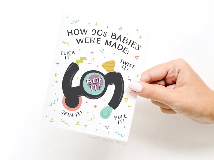 How 90s Babies Were Made Greeting Card - Onderkast Studio