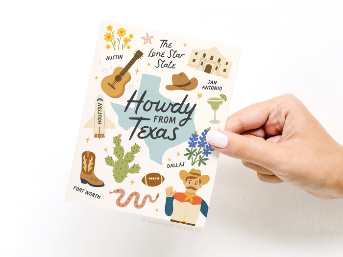 Howdy From Texas Greeting Card