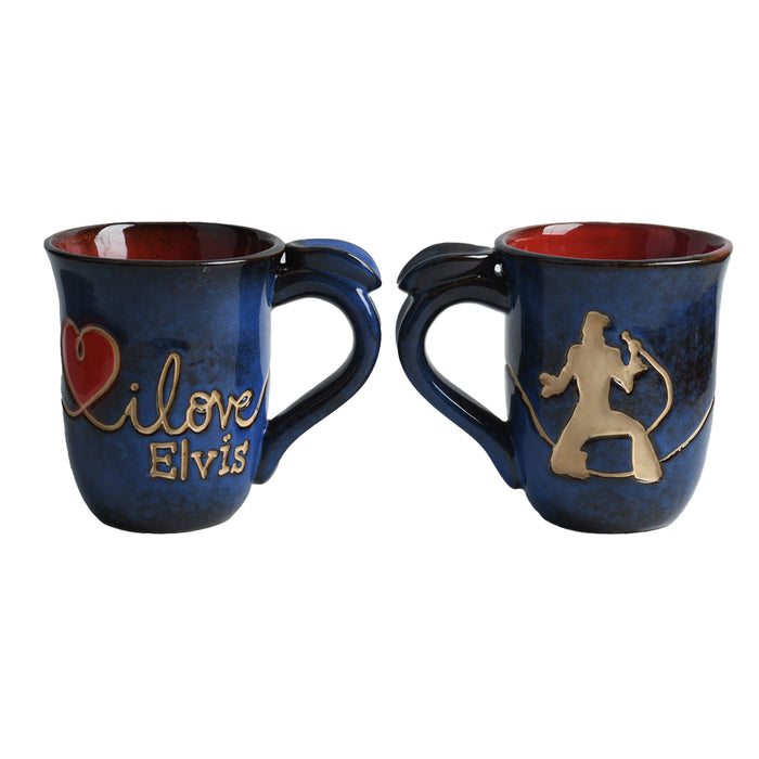 I Love Elvis Pottery Mug