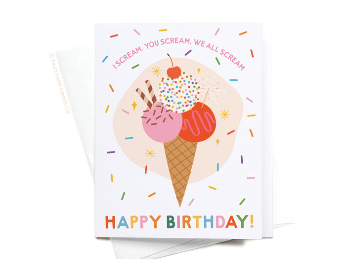 I Scream Greeting Card - Onderkast Studio
