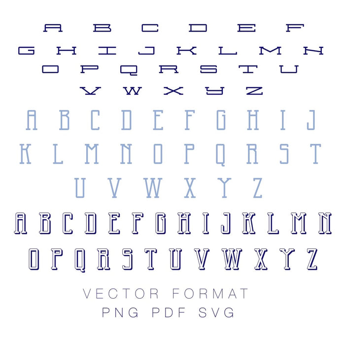 Jackson Shadow Monogram PDF PNG EPS & SVG Monogram Font