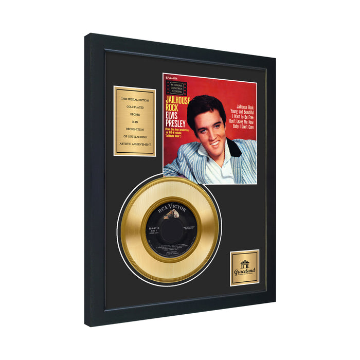 Jailhouse Rock 45 Framed Gold Record