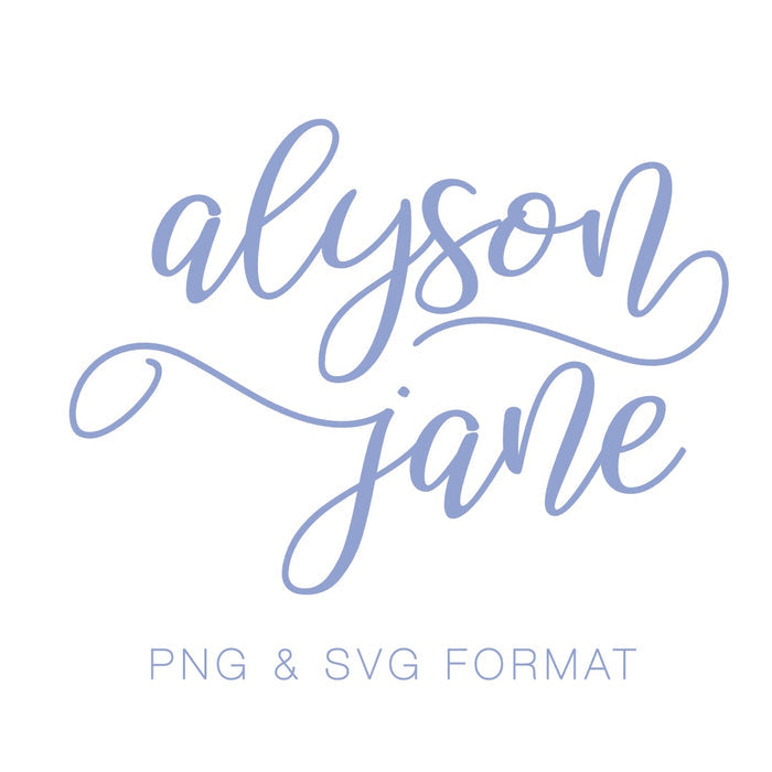 Jane Alyson Monogram PDF PNG EPS & SVG Monogram Font