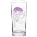 Jellyfish Vogue Color Purple Tall Collins Highball Glass