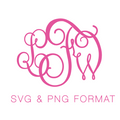 King Street SVG PNG Monogram Font