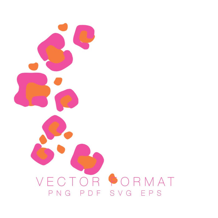Leopard Cheetah Laurel Wreath Vector Format PDF PNG SVG EPS