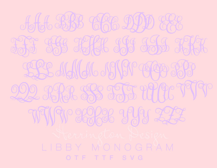 Libby Script Monogram Desktop & Web FONT