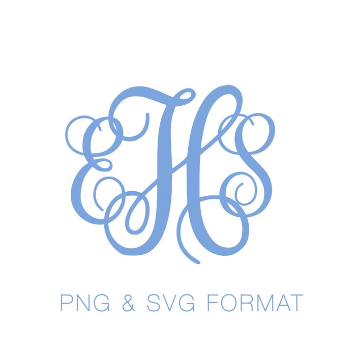 Libby SVG PNG Cricut Monogram Font