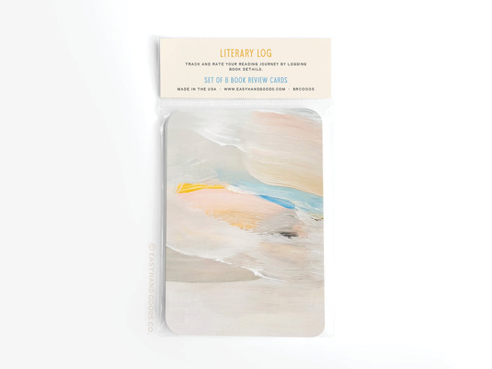 Literary Log Book Review Card Set