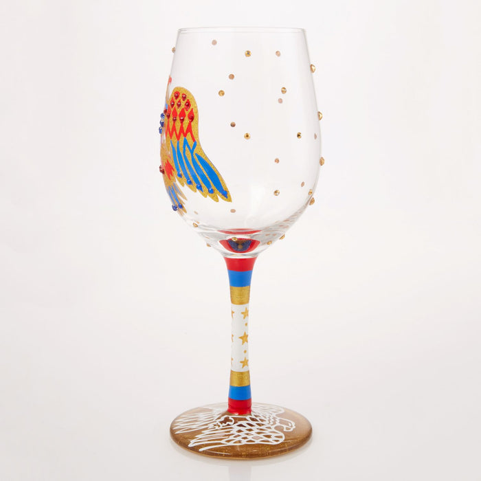 Lolita Elvis American Eagle Wine Glass