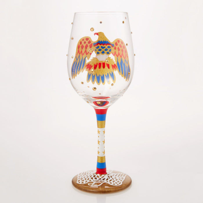 Lolita Elvis American Eagle Wine Glass