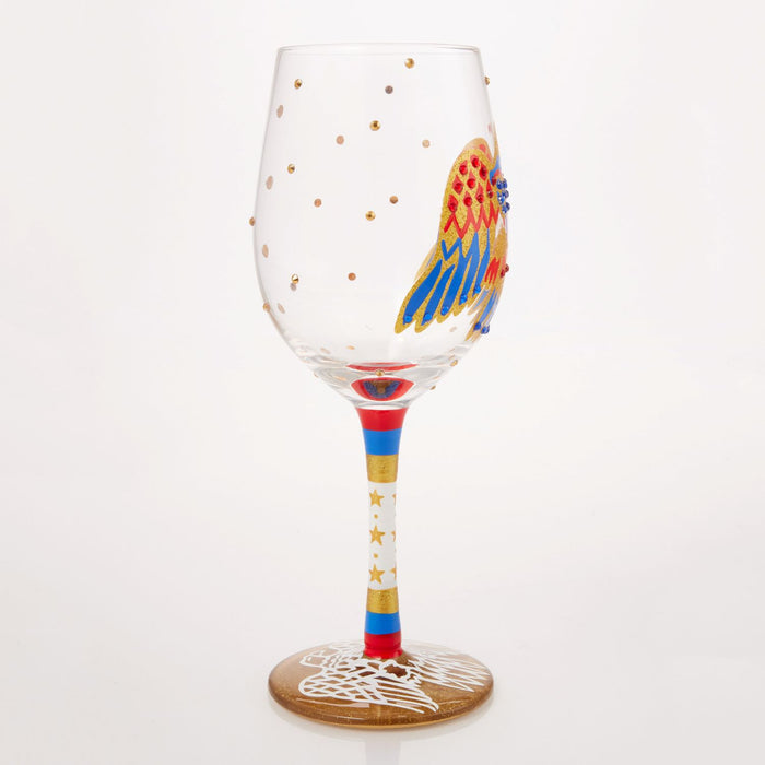 Lolita Elvis American Eagle Wine Glass