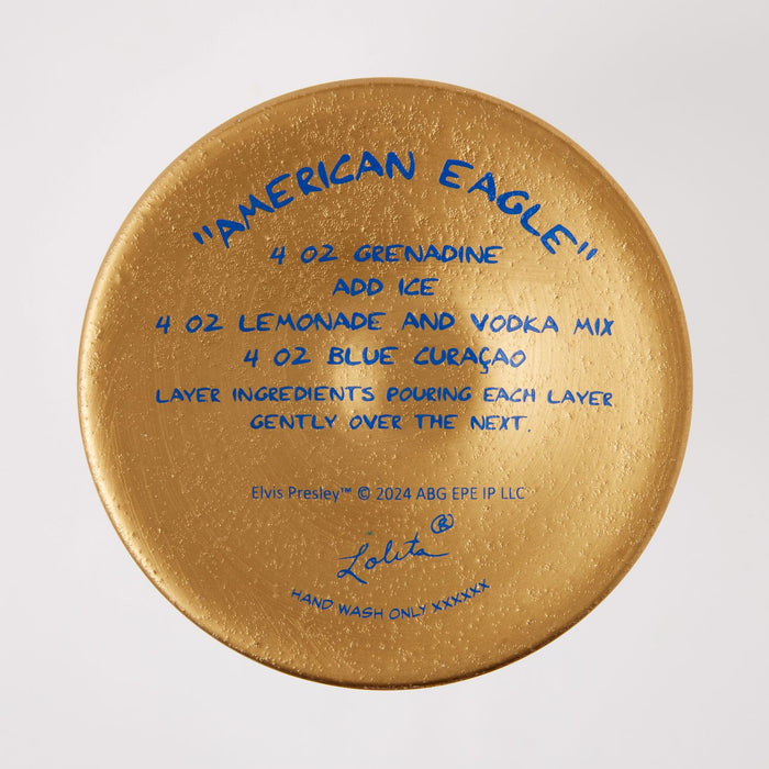 Lolita Elvis American Eagle Wine Glass