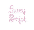 Lucy Curl Script Embroidery Font Package - 52 unique designs