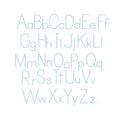 Maddie Print Handstitch Embroidery Font for machine embroidery