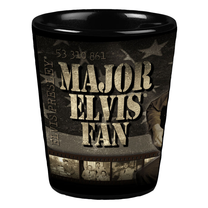 Major Elvis Fan Shot Glass