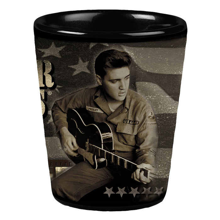 Major Elvis Fan Shot Glass