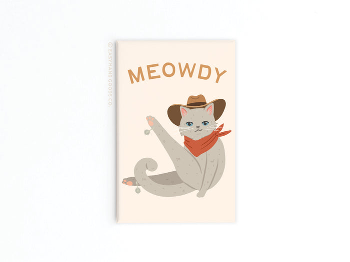Meowdy Cat Refrigerator Magnet